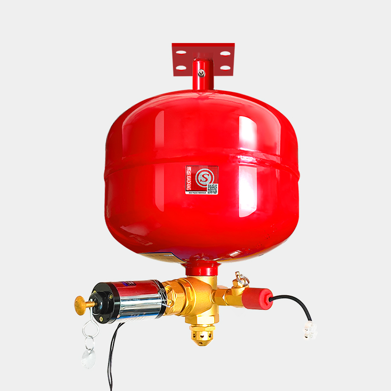 Electromagnetic suspension type heptafluoropropane fire extinguishing device