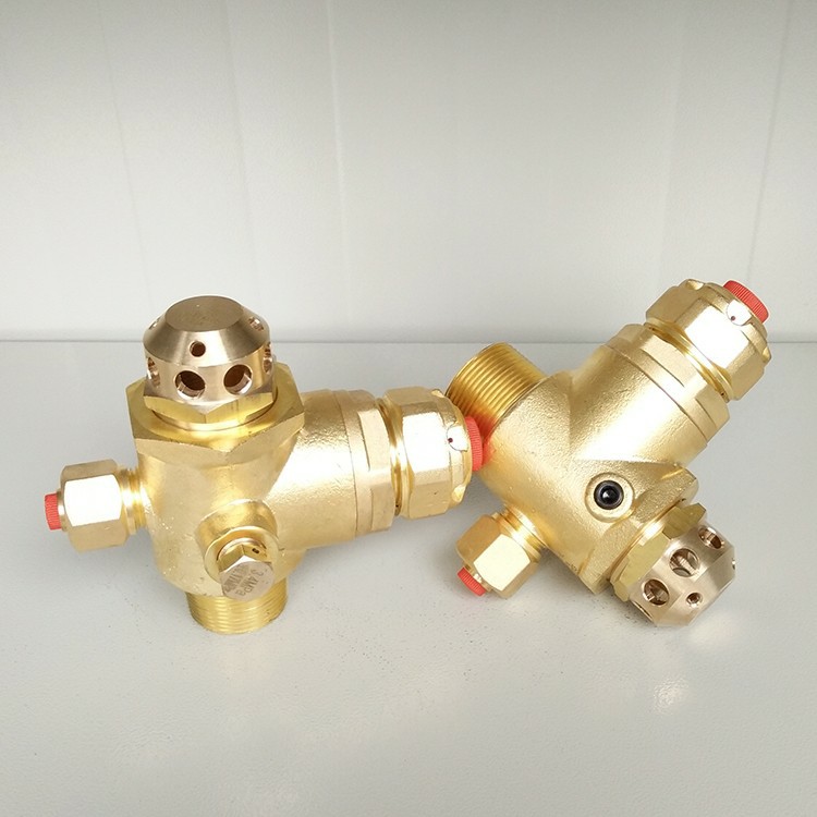 Suspended container valve