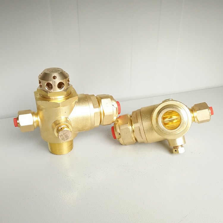 Suspended container valve
