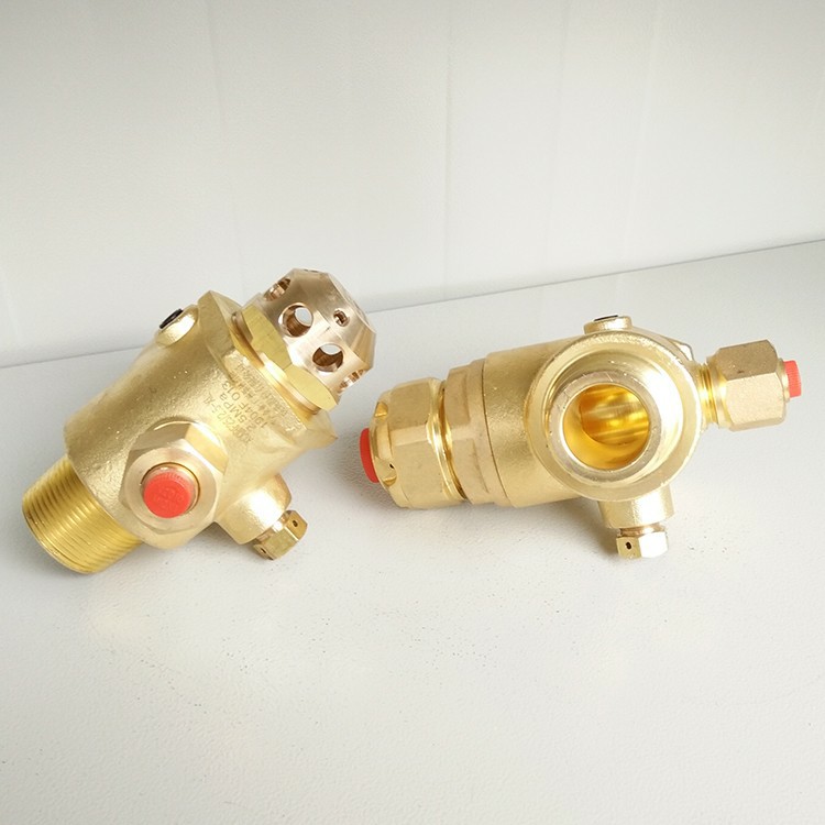 Suspended container valve