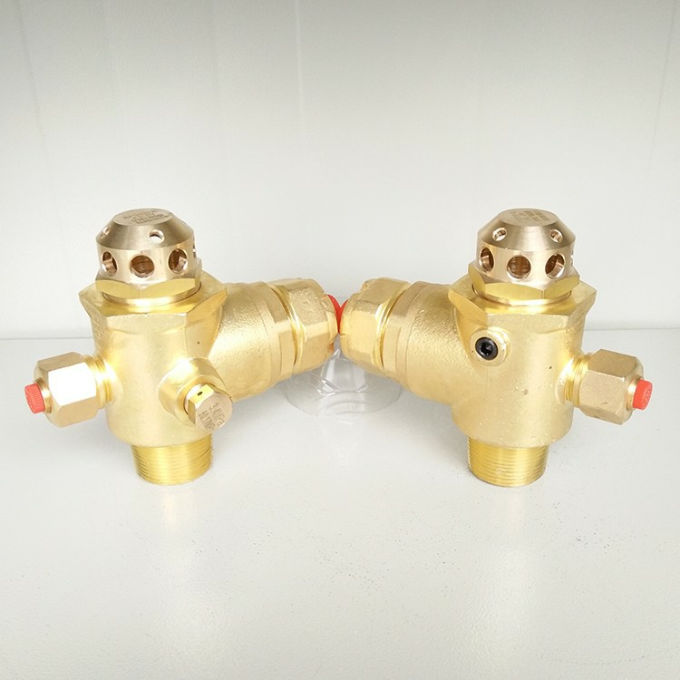 Suspended container valve
