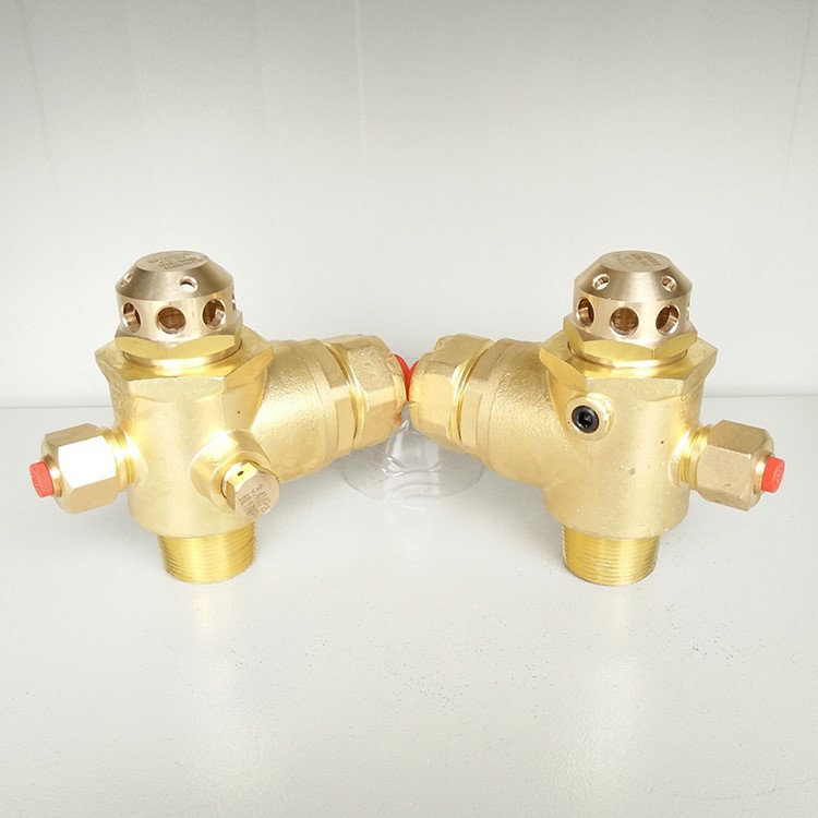 Suspended heptafluoropropane gas fire extinguishing device nozzle