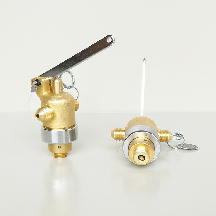 Head valve of heptafluoropropane pipeline network