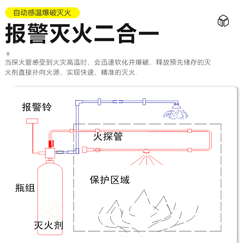 探火管七氟丙烷自动灭火装置